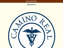 Tablet Screenshot of caminorealpetclinic.com